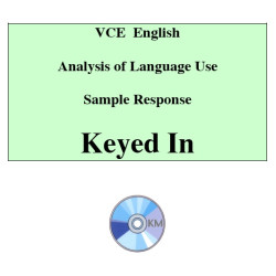 Analysis of Language Use - English Sample Response 9